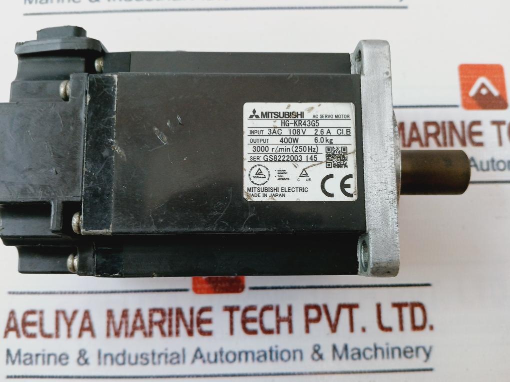 Mitsubishi Hg-kr43G5 Ac Servo Motor 2.6A 400W