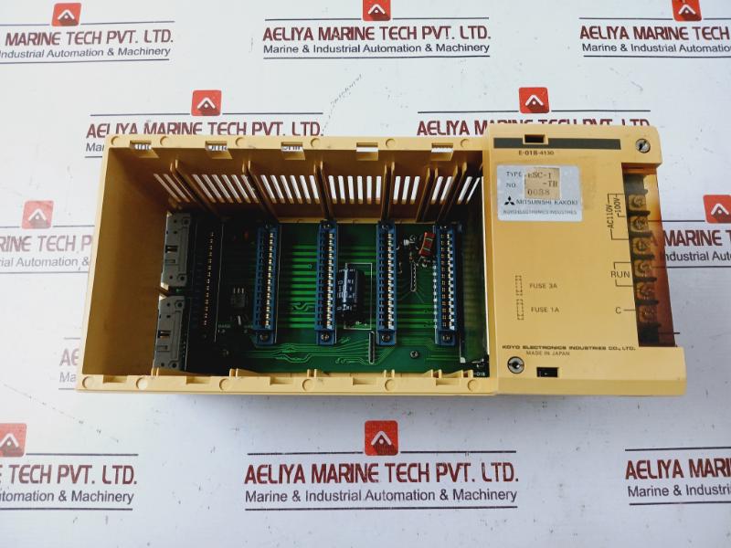 Mitsubishi Kakoki E-01b-4130 Power Supply 5 Slot Module Rack Ac110v / 100v