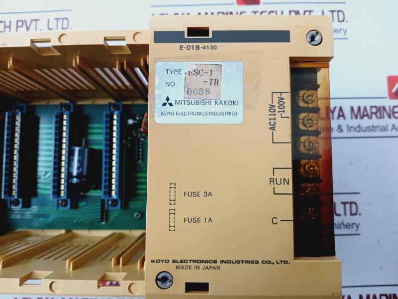 Mitsubishi Kakoki E-01b-4130 Power Supply 5 Slot Module Rack Ac110v / 100v