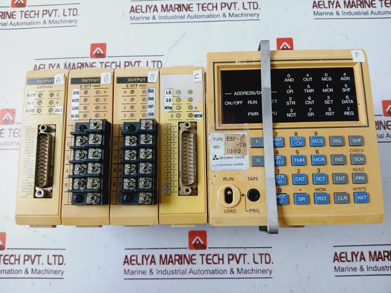 Mitsubishi Kakoki E-01t-4131 Controller Rack Module E-01t-4157 Ac110v / 100v