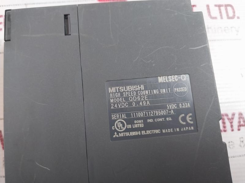 Mitsubishi Melsec-q Qd62E High Speed Counting Unit 24Vdc 0.49A, 5Vdc 0.33A