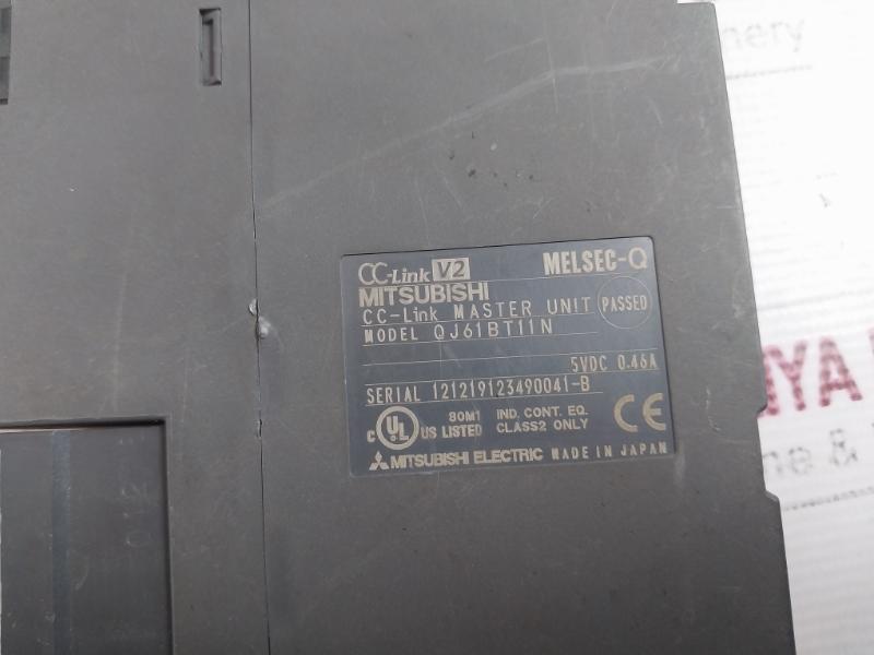 Mitsubishi Melsec-q Series Qj61Bt11N Cc-link V2 Master Unit 5Vdc 0.46A Class 2