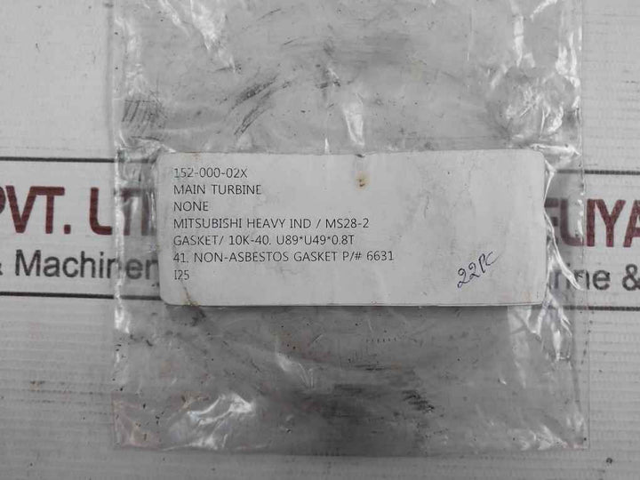 Mitsubishi Ms28-2 Non-asbestos Gasket 152-000-02X