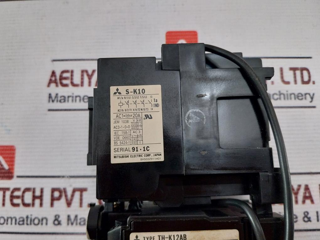 Mitsubishi Mso-k10 Magnetic Switch Contactor With Overload Relay Th-k12Ab