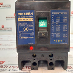 Mitsubishi Nf100-sh No-fuse Breaker 3 Pole, 30 Amp 660V Nk 86T205