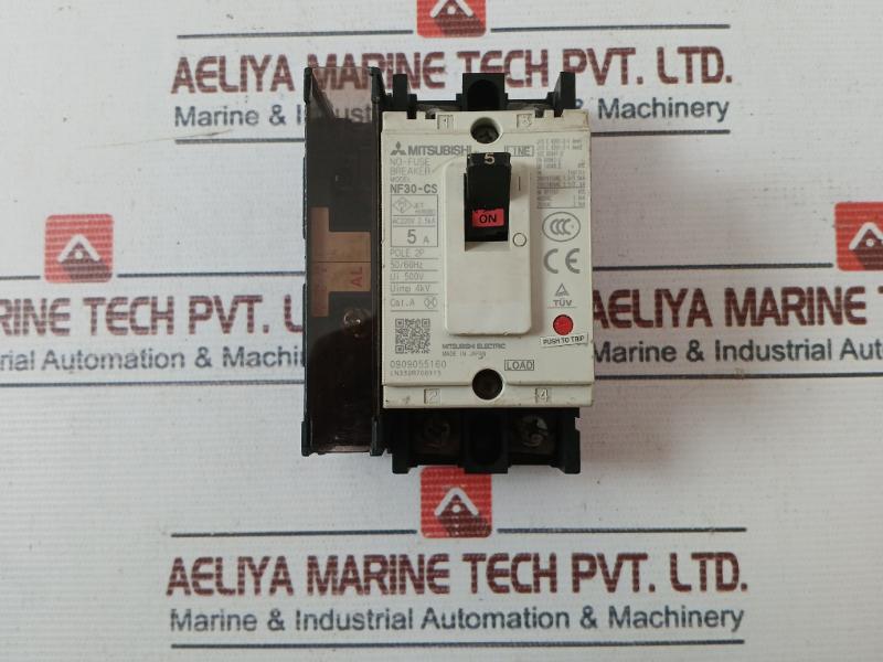 Mitsubishi Nf30-cs Circuit Breaker 5A 2-pole 500V 50/60Hz
