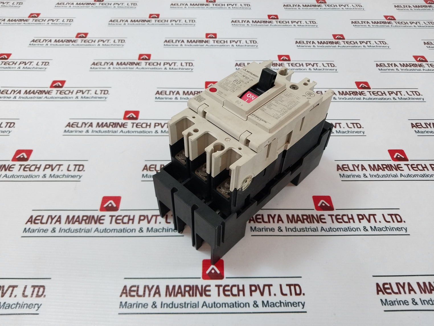 Mitsubishi Nf63-sv 3 Pole Circuit Breaker 60A Ac200V 14Ka