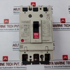 Mitsubishi Nf63-sv 3 Pole Circuit Breaker 60A Ac200V 14Ka