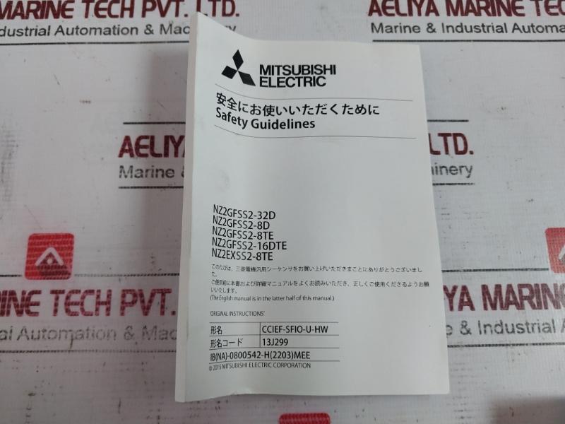 Mitsubishi Nz2Gfss2-8Te Cc-link Ie Field Safety Remote Digital Output Module