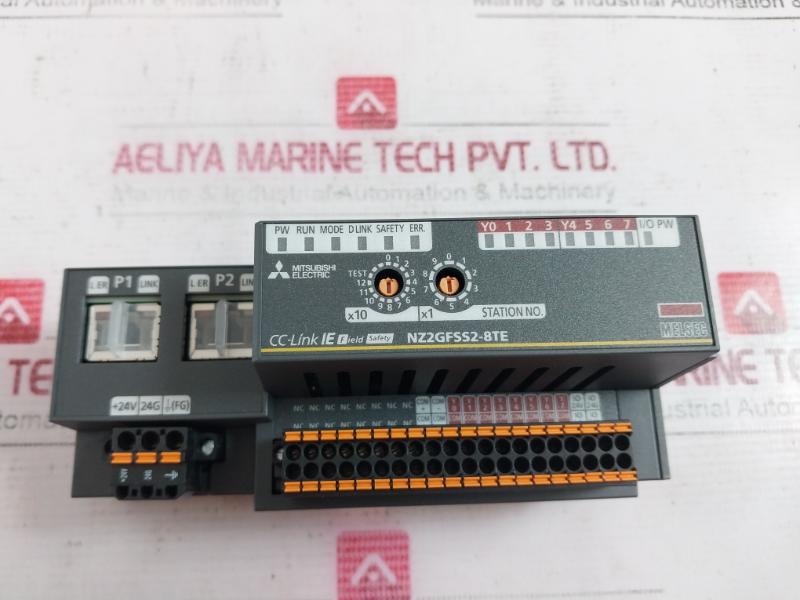 Mitsubishi Nz2Gfss2-8Te Cc-link Ie Field Safety Remote Digital Output Module