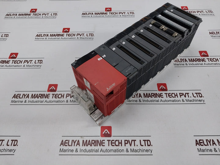 Mitsubishi Q38b Melsec-q Plc System Q00cpu Qx41 Qy41p Qd62e Base Unit 5vdc 0.07a