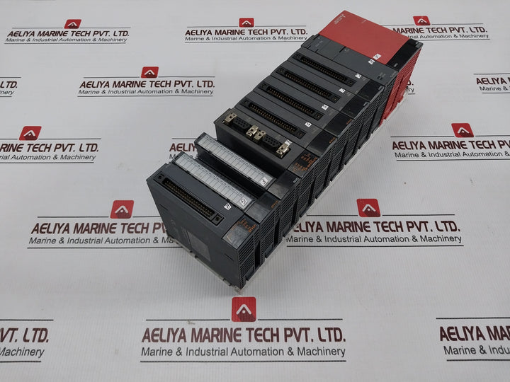 Mitsubishi Q38b Melsec-q Plc System Q00cpu Qx41 Qy41p Qd62e Base Unit 5vdc 0.07a