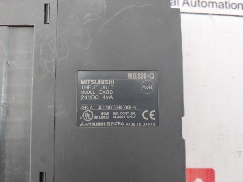 Mitsubishi Qx80 Plc I/O Module For Use With Melsec Q Series 24Vdc 4Ma