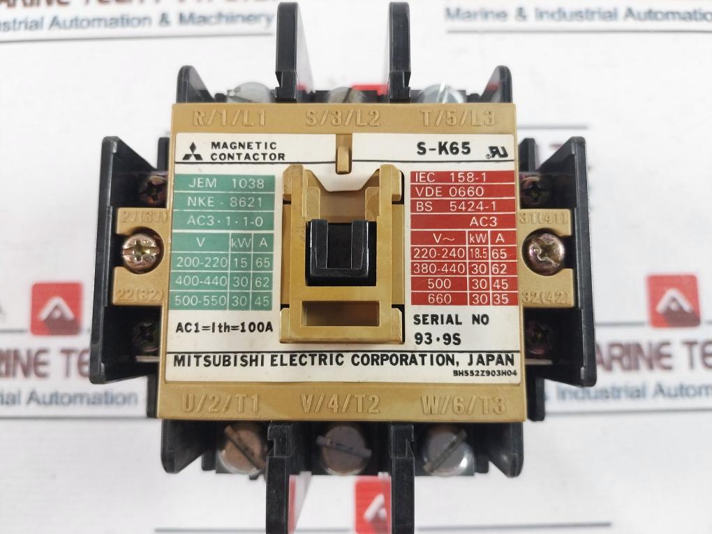 Mitsubishi S-k65 Magnetic Contactor 50/60Hz