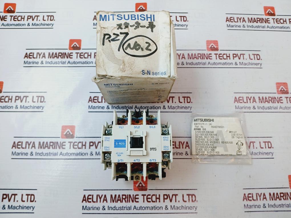 Mitsubishi S-n25 Magnetic Contactor 50A 100-110V 60Hz