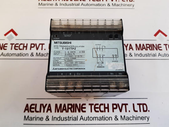 Mitsubishi T-101Tpz Rtd Transducer (Isolation) Ac110V 50/60Hz