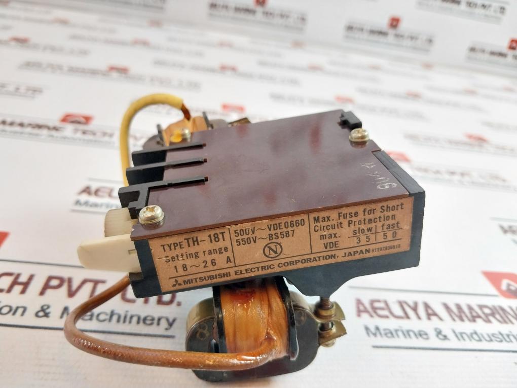 Mitsubishi Th-18T Thermal Relay With Coil