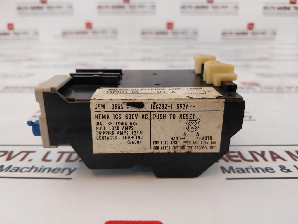 Mitsubishi Th-k20 Thermal Overload Relay 9A