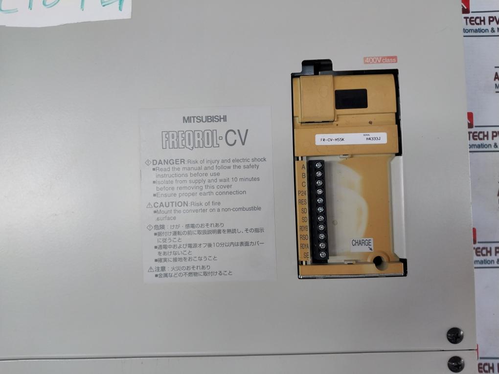 Mitsubishi FR-CV-H55K Transistorized Inverter 172A 3PH AC380-480V 50/60Hz