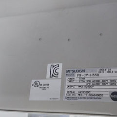 Mitsubishi FR-CV-H55K Transistorized Inverter 172A 3PH AC380-480V 50/60Hz