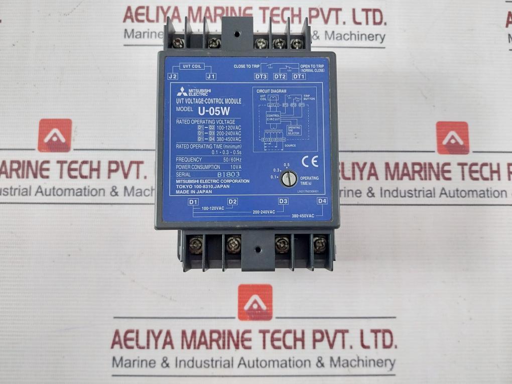 Mitsubishi U-05W Uvt Voltage-control Module 0.1-0.3-0.5S 50/60Hz