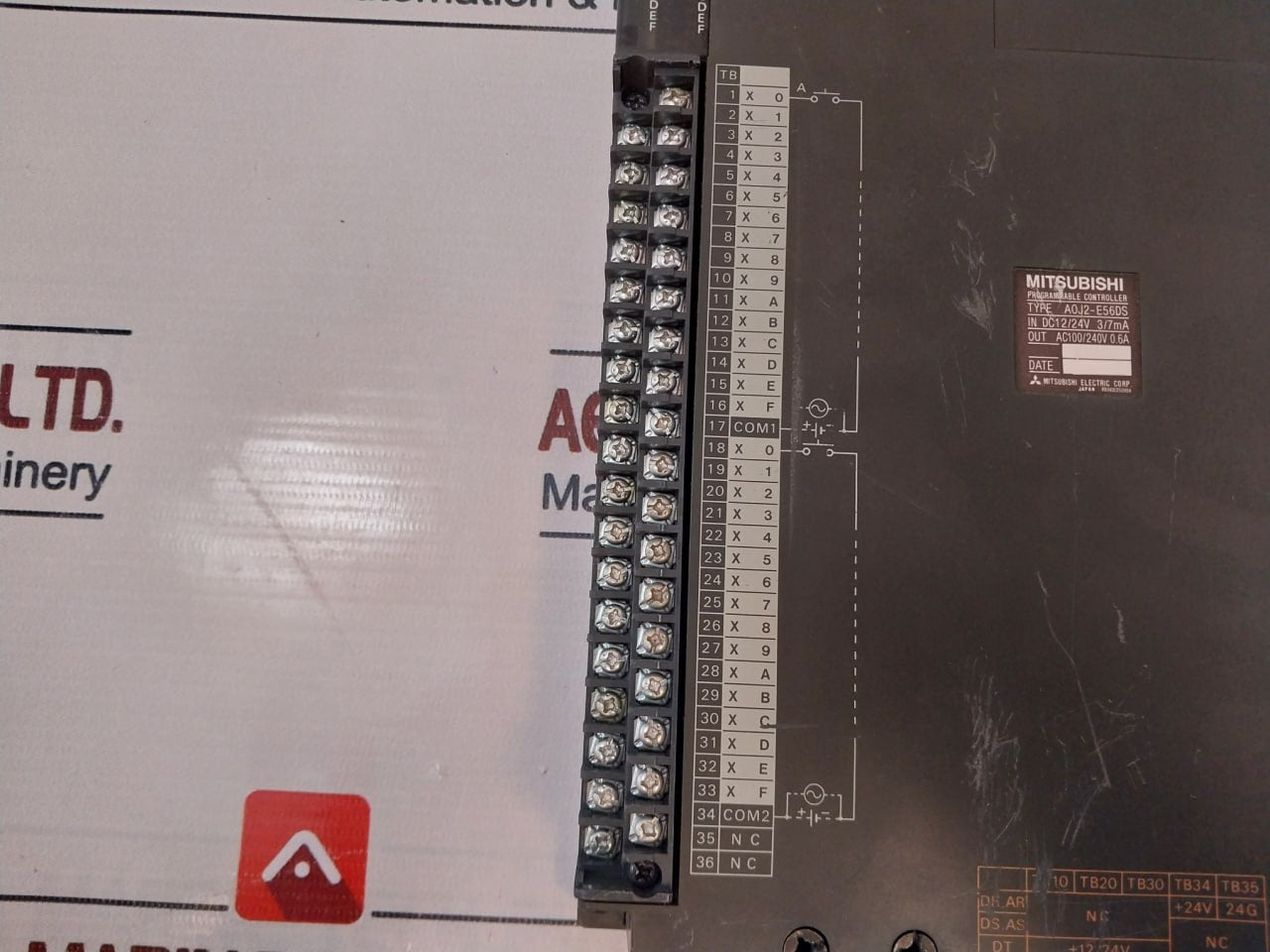 Mitsubishi Electric A0J2-e56Ds Programmable Controller 12/24Vdc