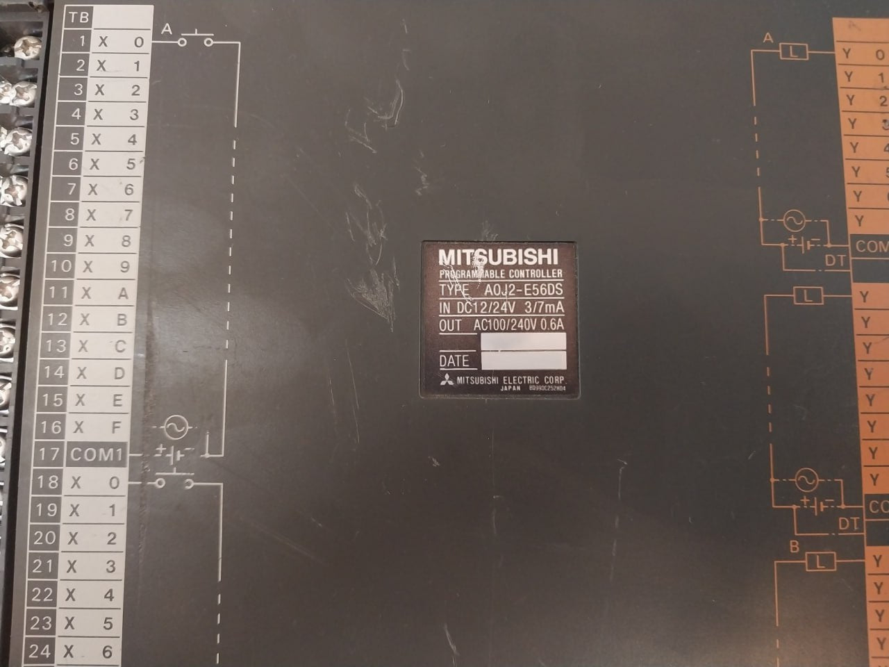 Mitsubishi Electric A0J2-e56Ds Programmable Controller 12/24Vdc