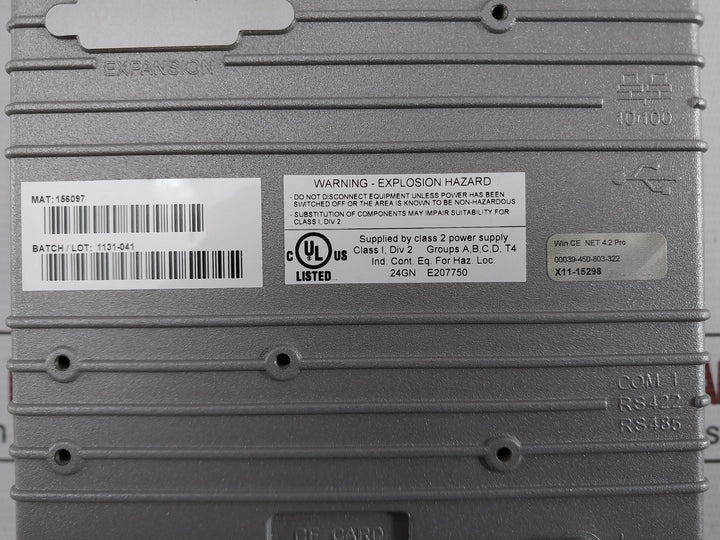 Mitsubishi Electric E1071 Graphic Touch Hmi