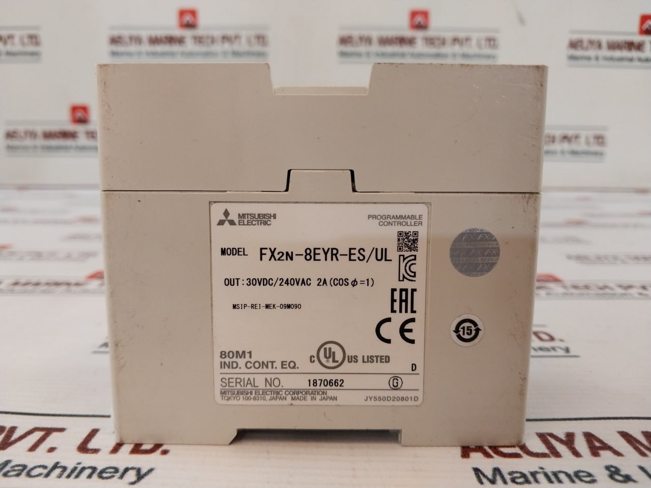 Mitsubishi Electric Fx2N-8Eyr-es/Ul Plc Programmable Controller