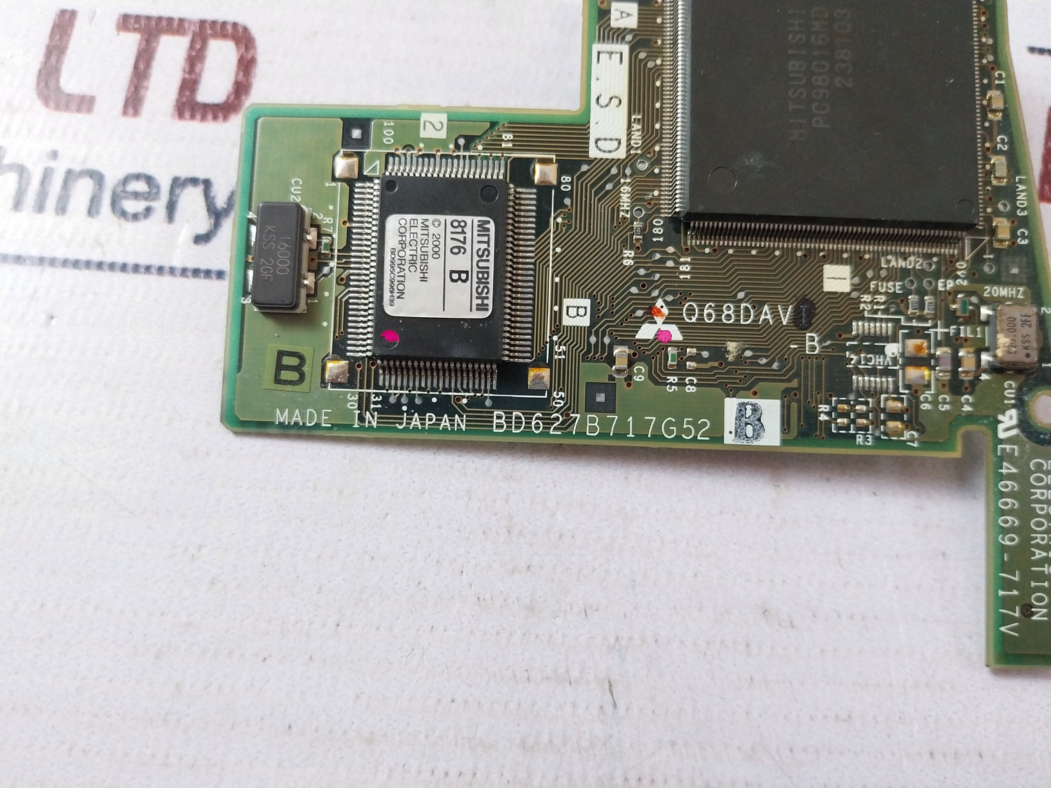 Mitsubishi Electric Q68Dav Printed Circuit Board 