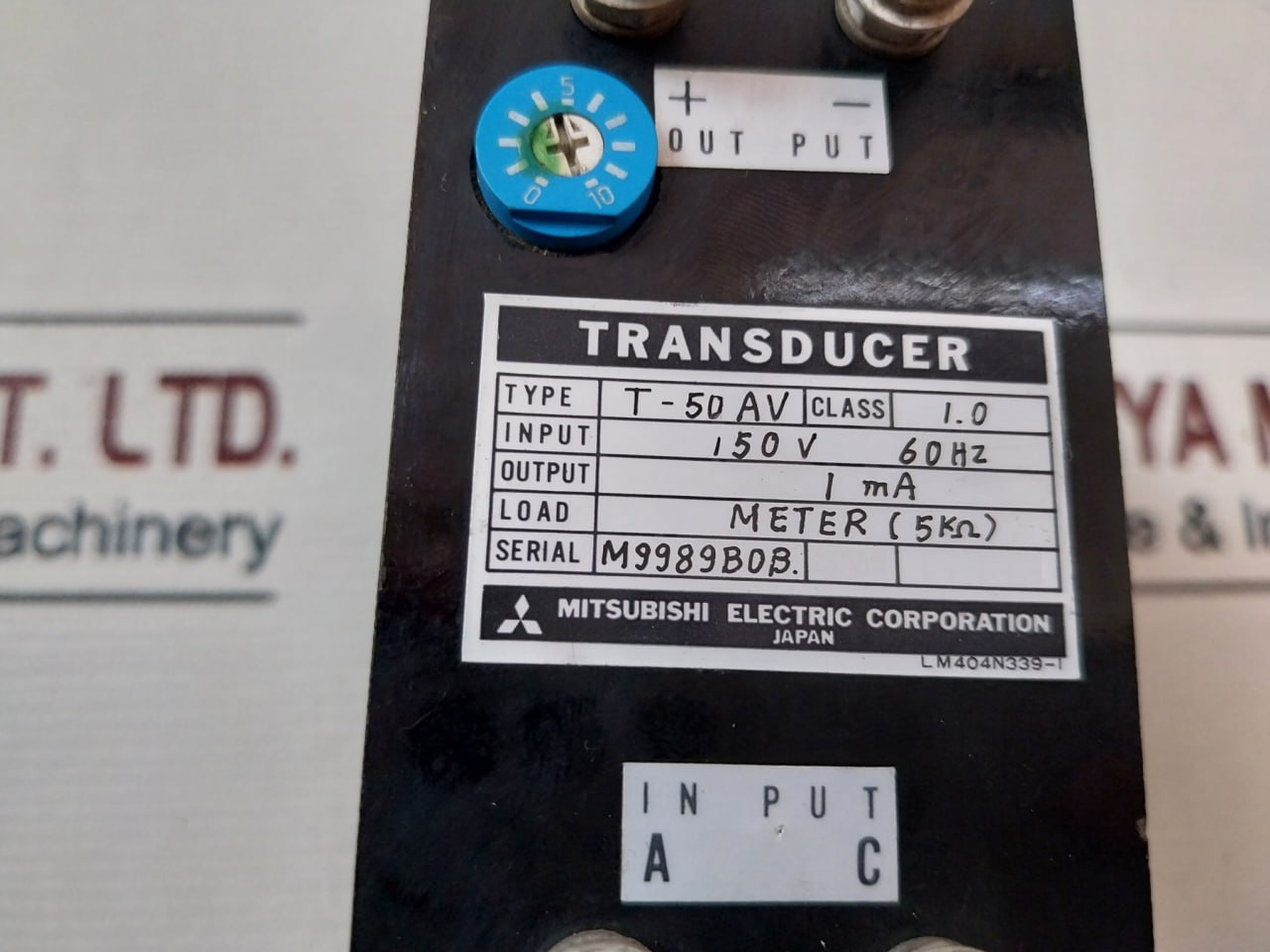 Mitsubishi Electric T-50 Av Transducer 150V 60Hz