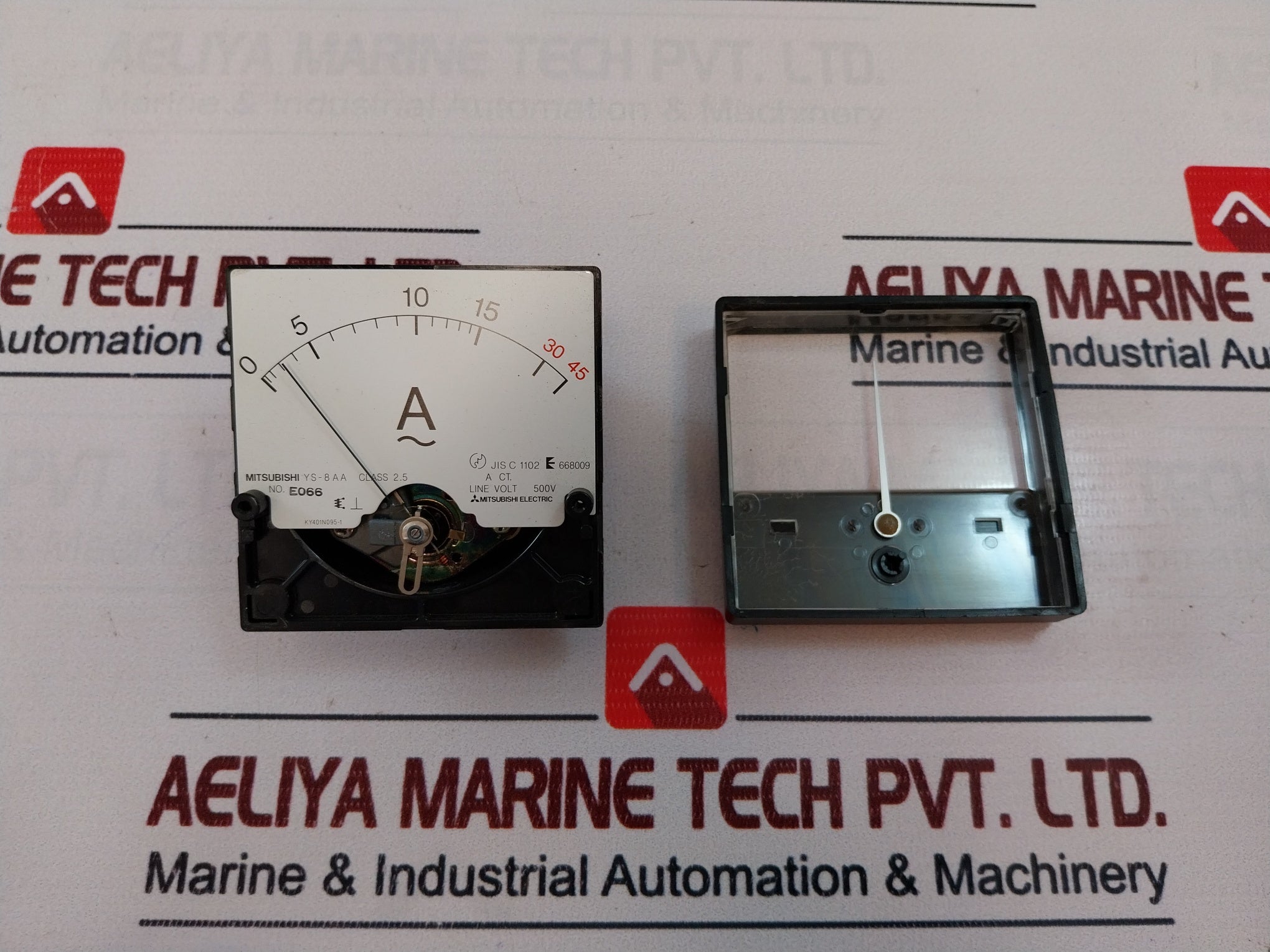 Mitsubishi Electric Ys-8aa Panel Meter 0-15/45a 500v