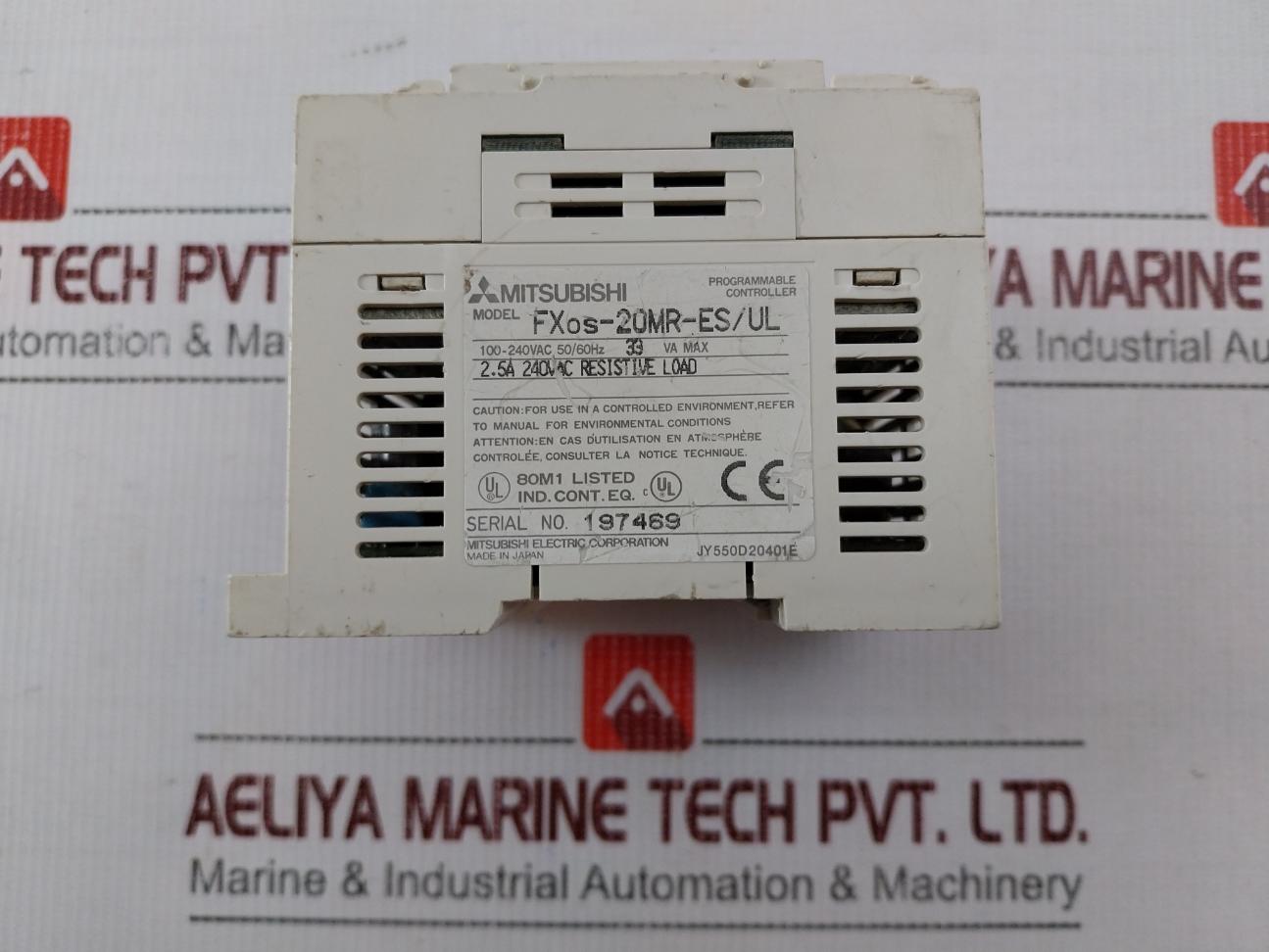 Mitsubishi Fx0S-20Mr-es/Ul Programmable Controller 100-240Vac 50/60Hz