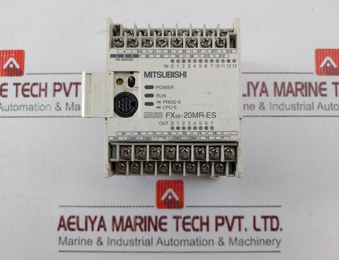 Mitsubishi Fx0S-20Mr-es/Ul Programmable Controller 100-240Vac 50/60Hz