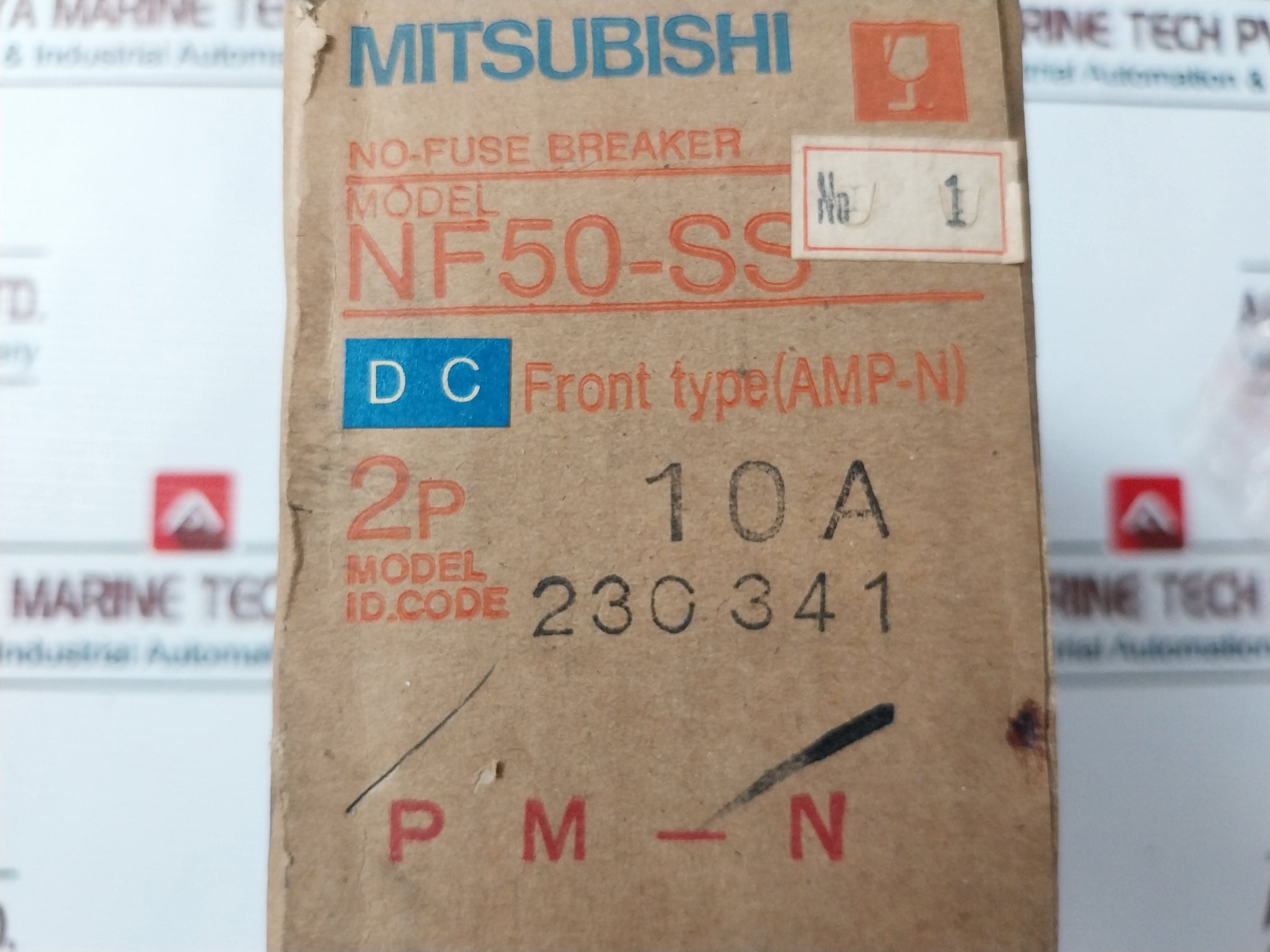 Mitsubishi Nf50-ss 2 Pole No-fuse Circuit Breaker 10A 250Vdc