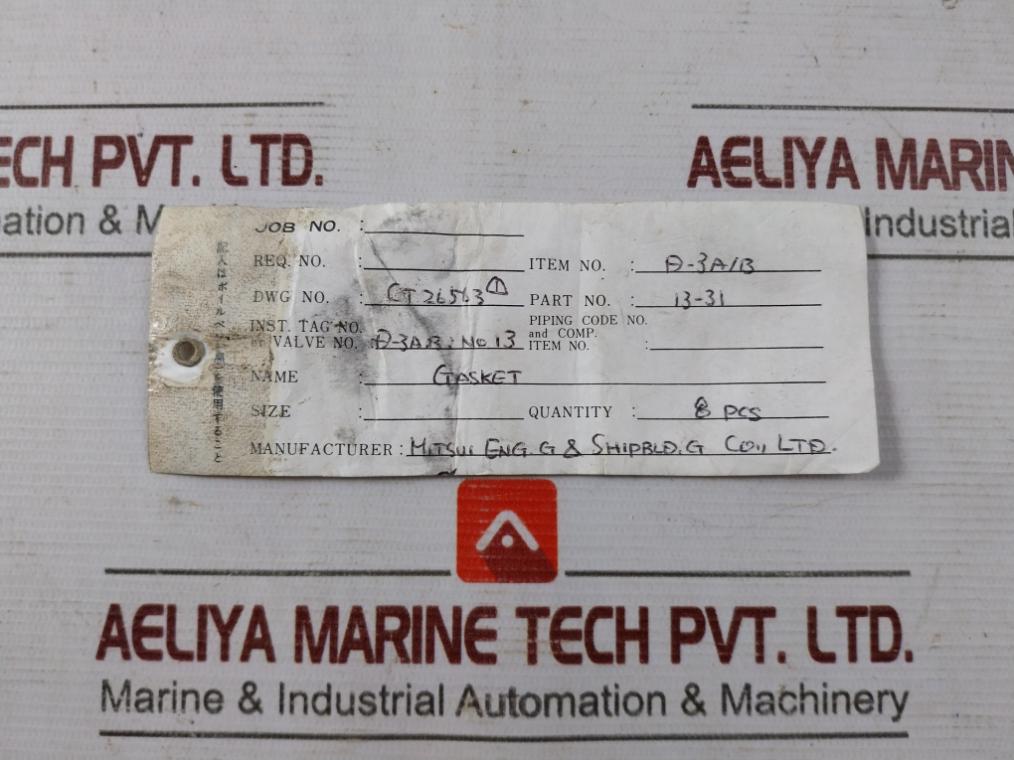 Mitsui 13-31 Body Gasket Seal Ring