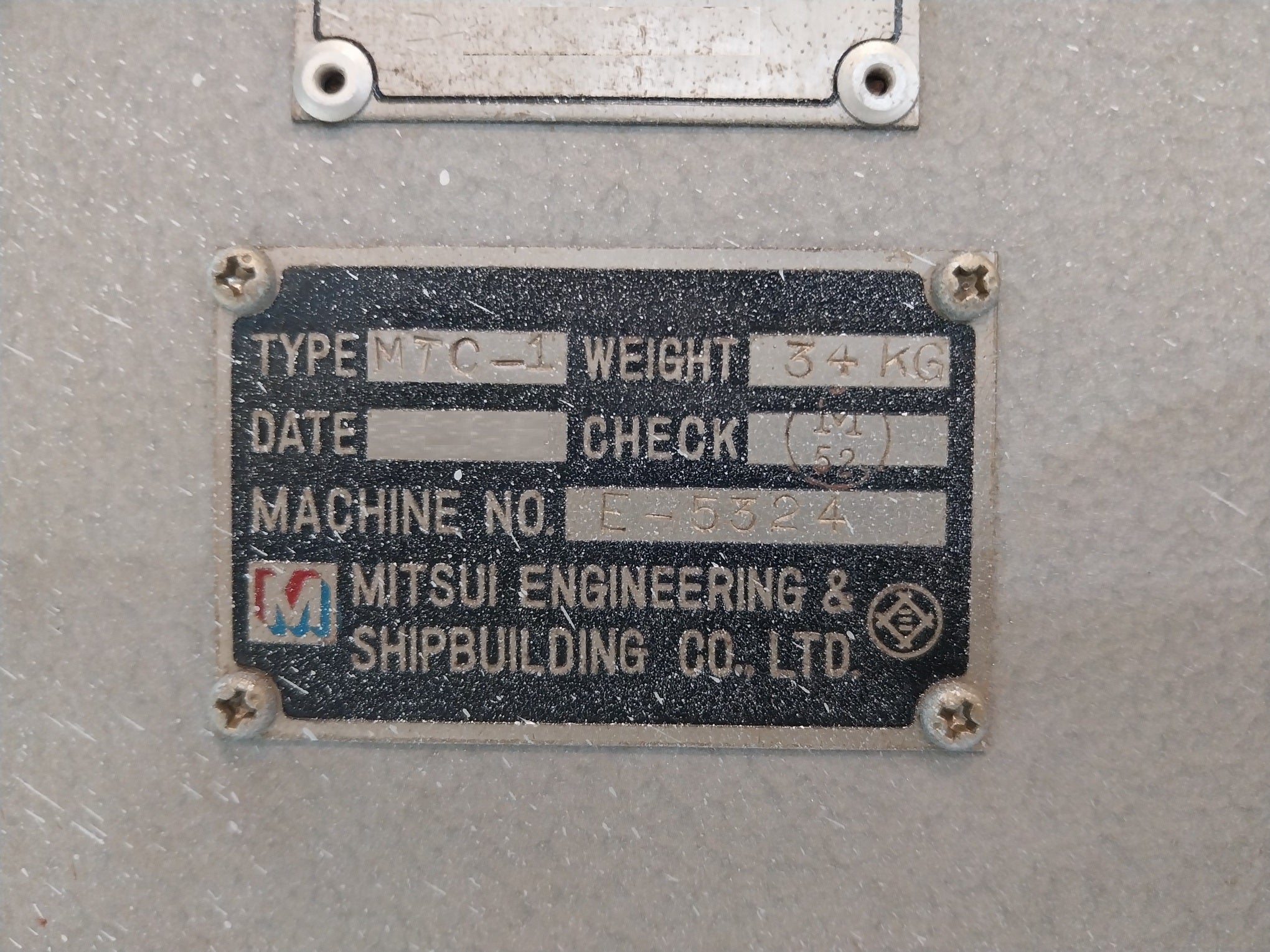 Mitsui Mtc-1 Electronic Governor Dc 18-36V Dke15B-15 Ac100V E-5324