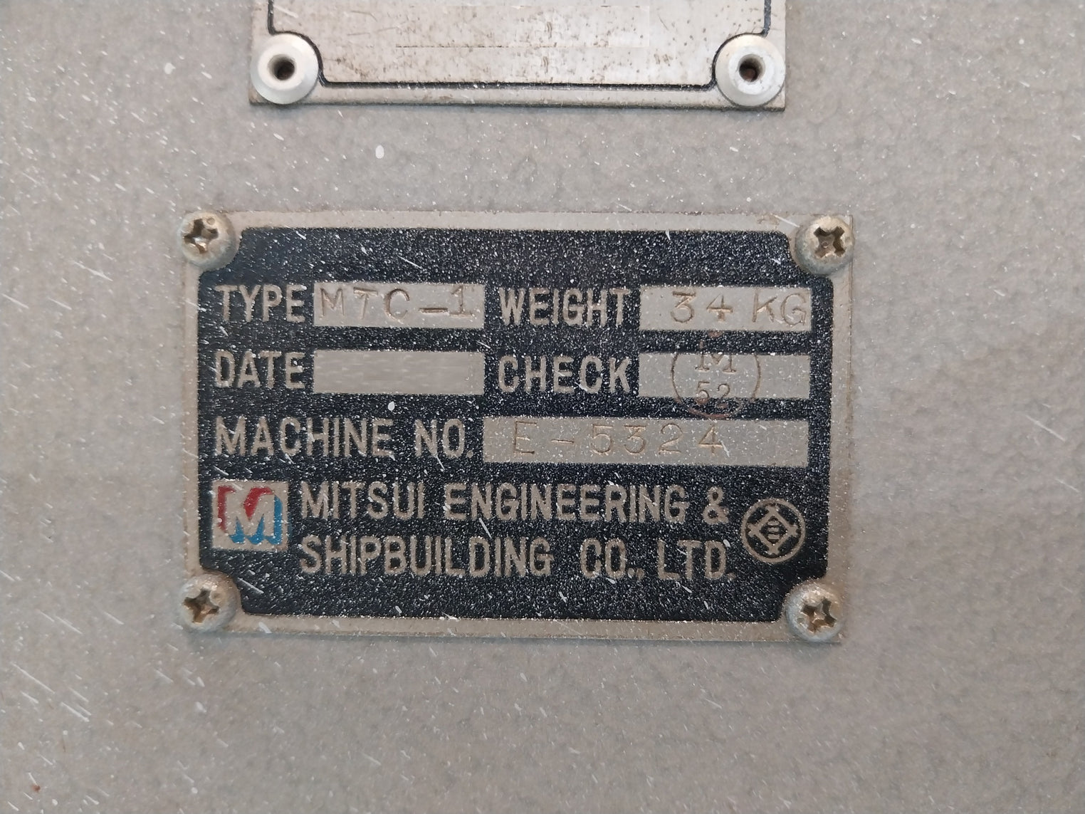 Mitsui Mtc-1 Electronic Governor Dc 18-36V Dke15B-15 Ac100V E-5324