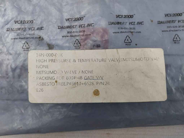 Mitsumoto 24 Packing For Gate Valve 14N-000-03K