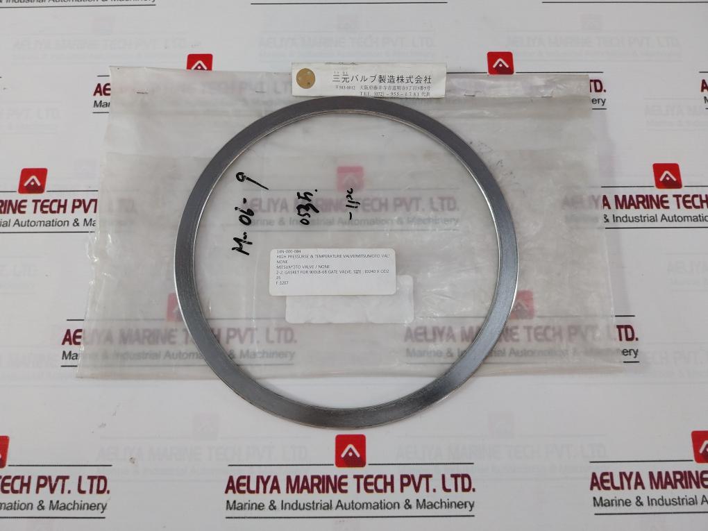 Mitsumoto 25 Gasket For Gate Valve Id240 X Od225 M-06-9 F3207