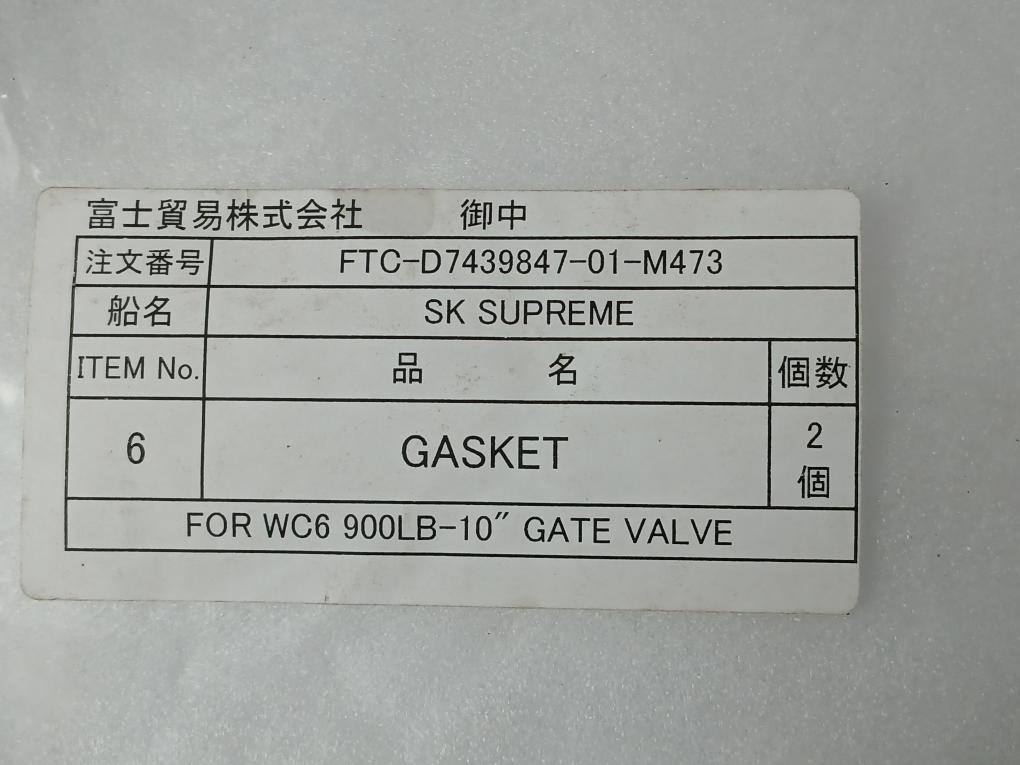 Mitsumoto Ftc-d7439847-01-m473 High-temp Gasket For Gate Valve Wc6 900Lb-10