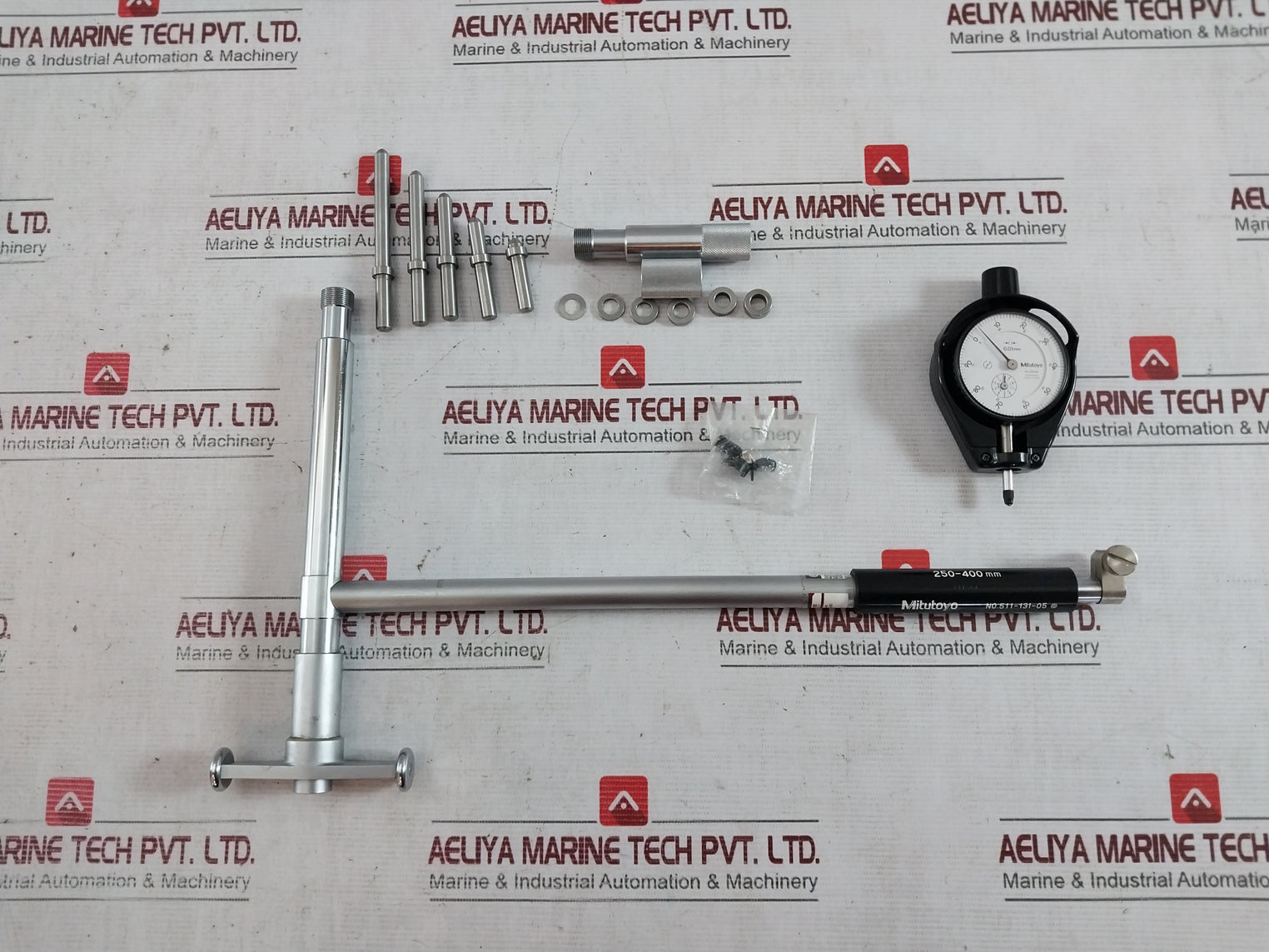 Mitutoyo 511-131-05 511 Series Bore Gage Set 250–400Mm Shockproof (Incomplete)