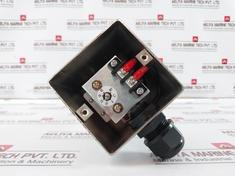 Mkcpt2204 220V Temperature Sensor With Probe, Metal Enclosure, Adjustable Dial