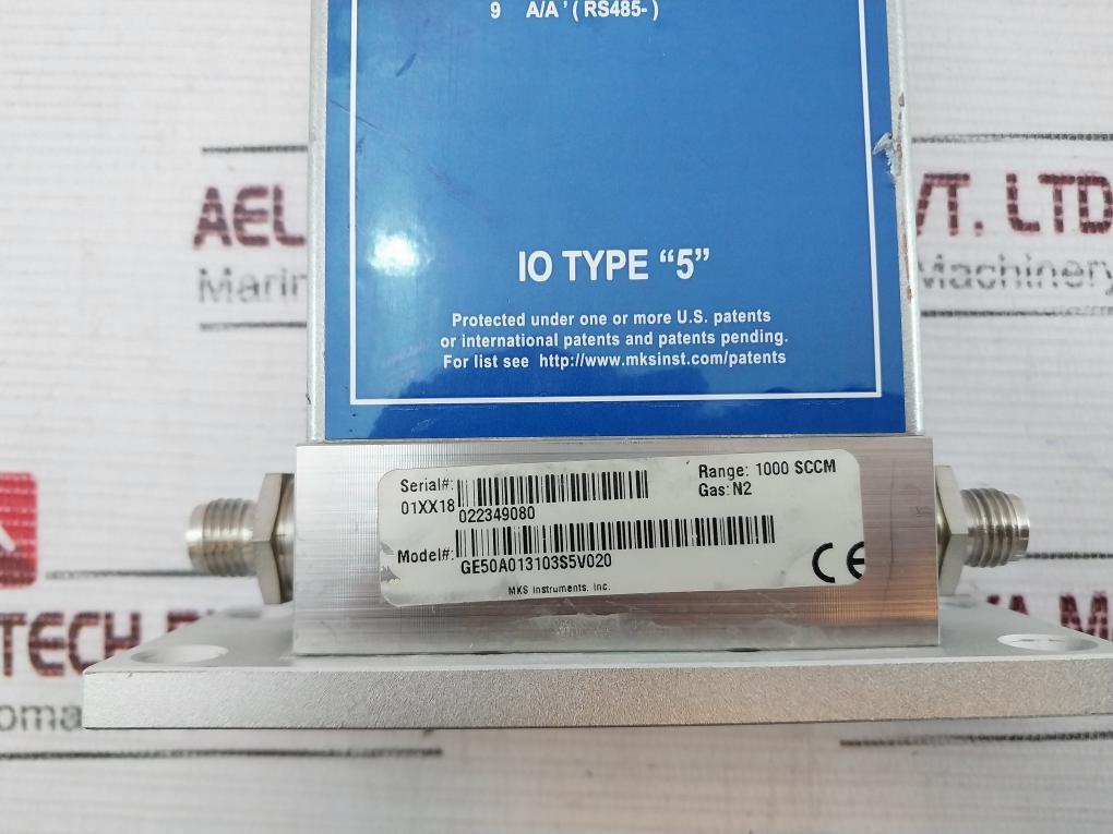Mks Mfc Ge50A013103S5V020 Digital Mass Flow Controller 1000 Sccm