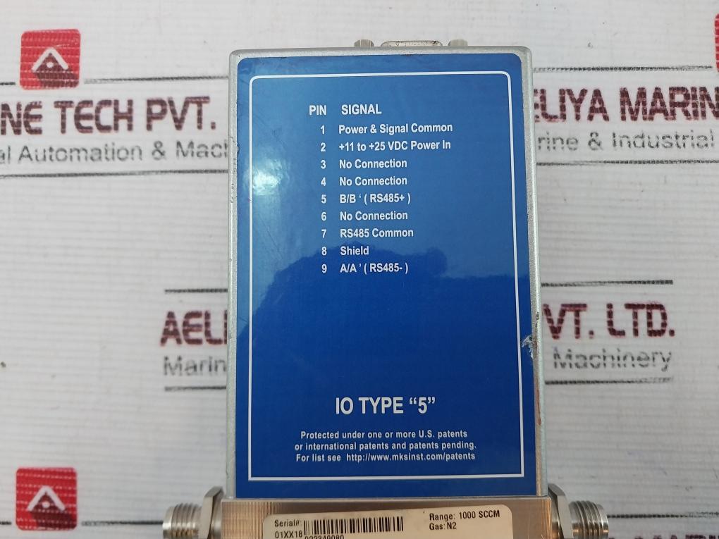 Mks Ge50A013103S5V020 Digital Mass Flow Controller