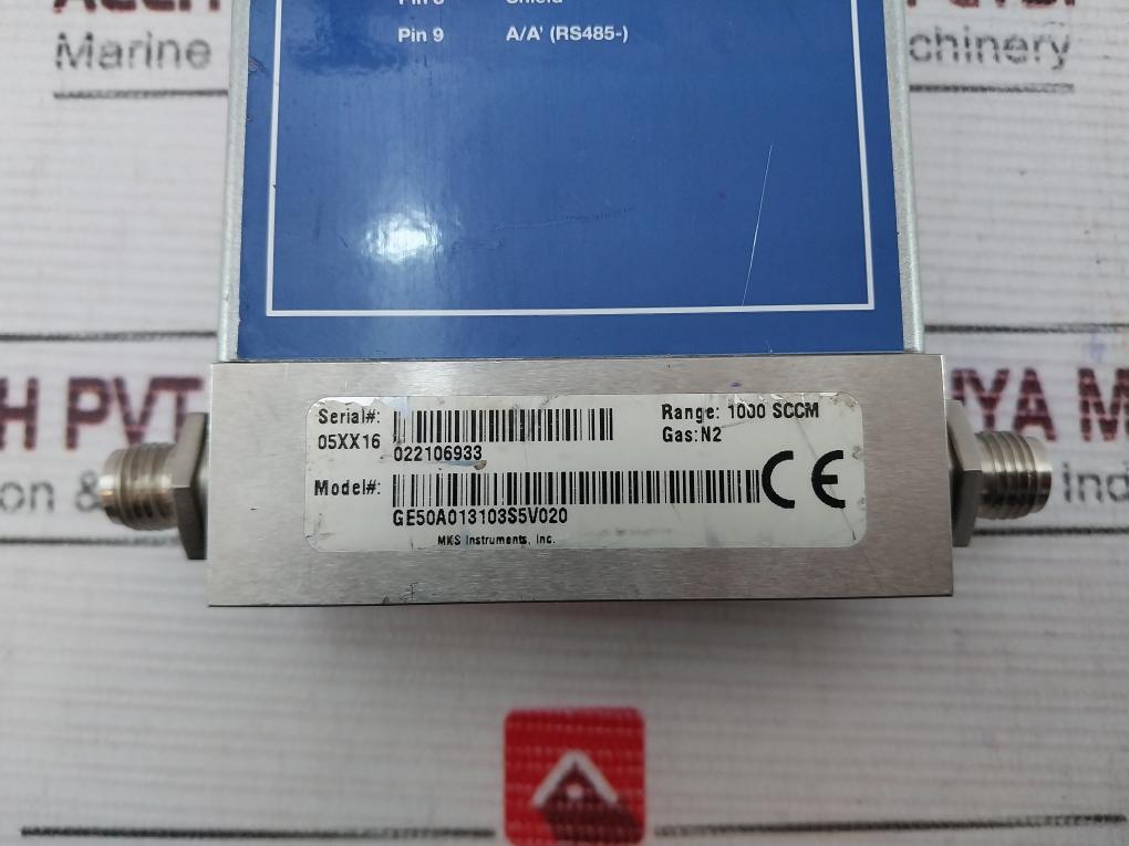 Mks Ge50A013103S5V020 Digital Mass Flow Controller 1000 Sccm