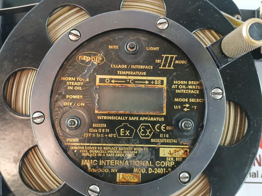 Mmc D-2401-2 Ullage/Interface Temperature Portable Gauge Bas02Atex1274X, 0 C +88