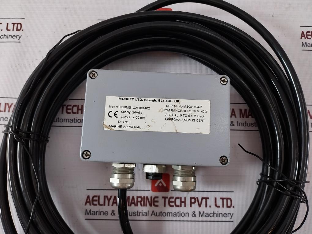 Mobrey 9790Ms1C2P0Bmk2 Hydrostatic Level Transmitter/Sensor 10M 24V Dc 4–20 Ma
