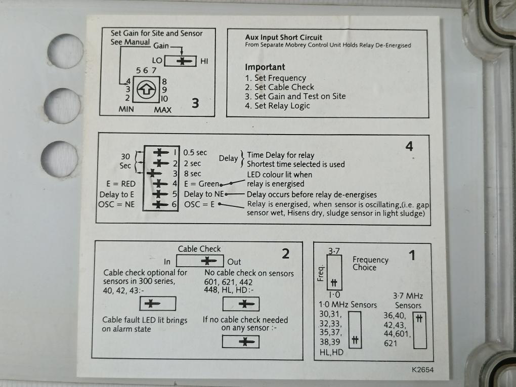Mobrey Mcu201 Liquid Level Controller Mcu200 115/230Vac 6Va