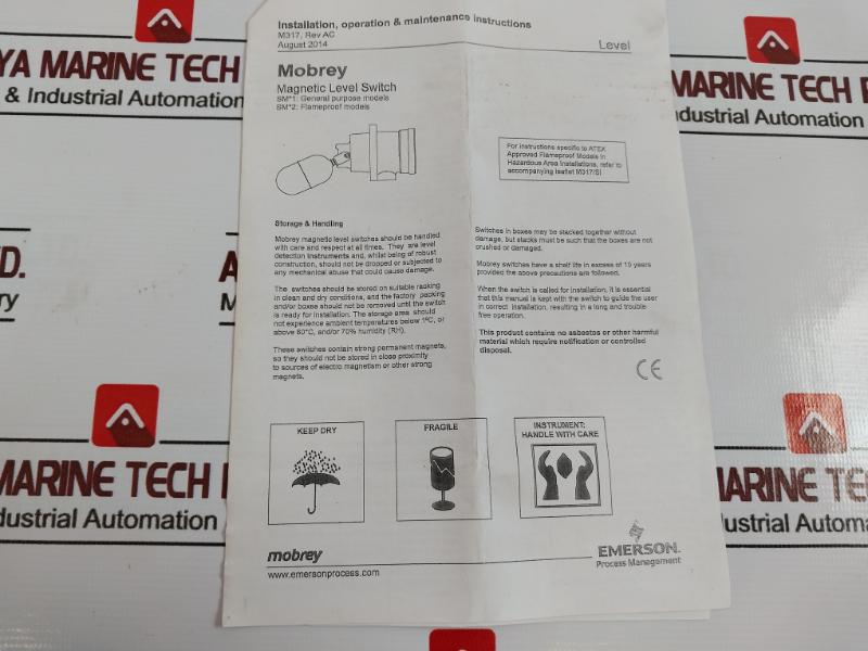 Mobrey Smb1 High/Low Magnetic Level Switch Ip66/67